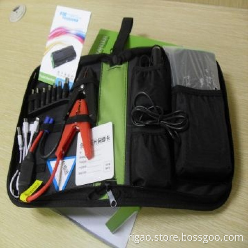 12,800mAh Ultra Portable Lithium-polymer Jump Starter Power Bank Car Kit